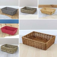 Wicker Hamper Basket Empty