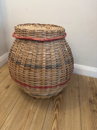 Vintage wicker laundry - laundry, basket