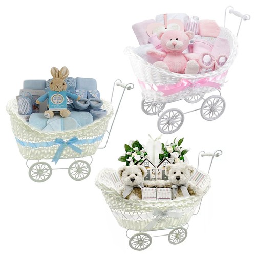 Girls boys pram basket gift - basket,