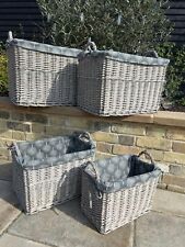 Rectangular Grey-wash Wicker
