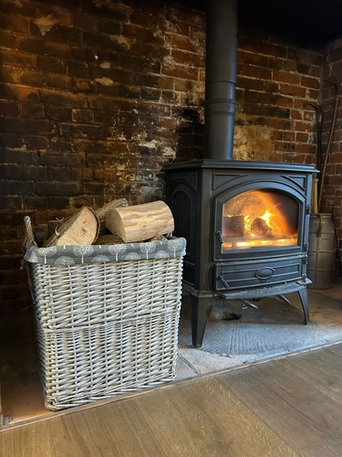 Square grey wash wicker - grey-wash, log