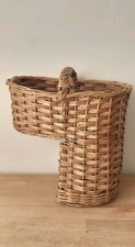 Wicker Stair Basket Vintage