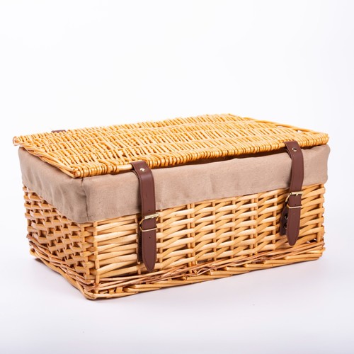 Natural wicker storage hamper - storage,