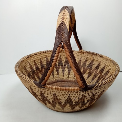 Handwoven wicker basket large - handwoven,