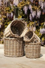 Round Kubu Wicker Rattan Log