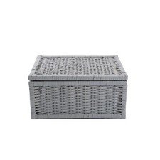 Wickerfield Grey Wicker Basket