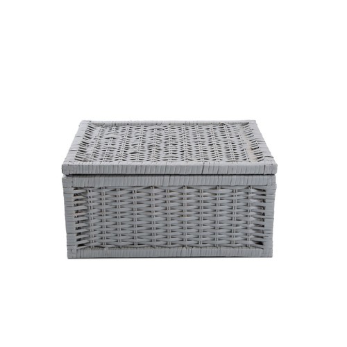 Wickerfield grey wicker basket - wickerfield,